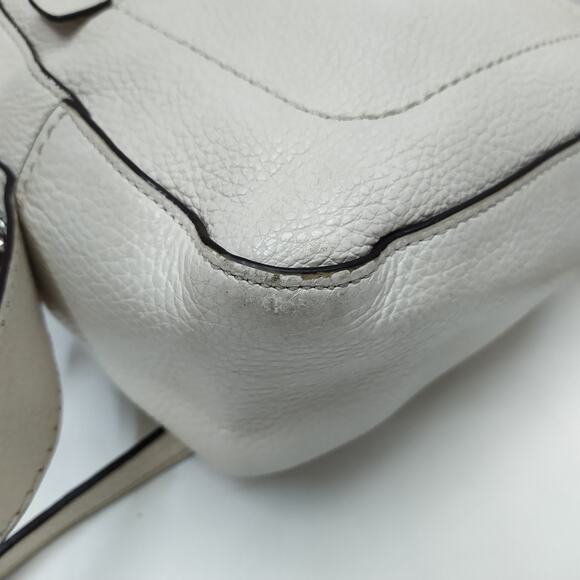 Coach Andi Mini Cream White Pebble Leather Top Handle Zipper Backpack main image 10